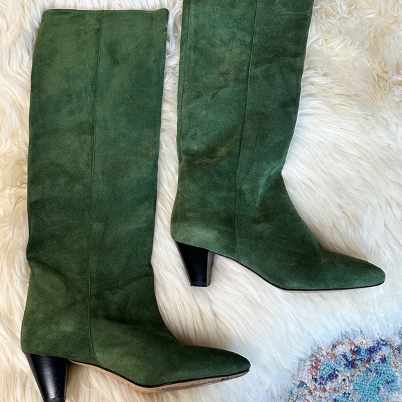 Isabel Marant green suede boots - Picture 2 of 6